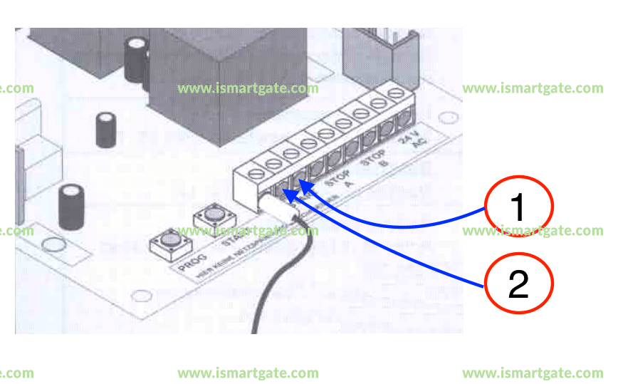Wiring diagram for Tormatic GTA 610